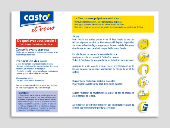 étiquette Castorama